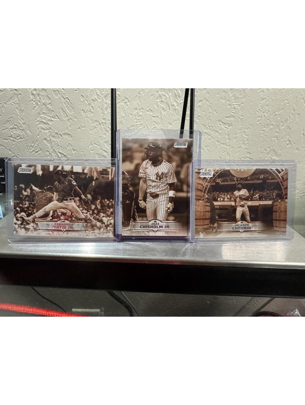 2025 Topps Stadium Club Sepia insert Cards - Tatis Jr., Chisholm Jr., Chourio